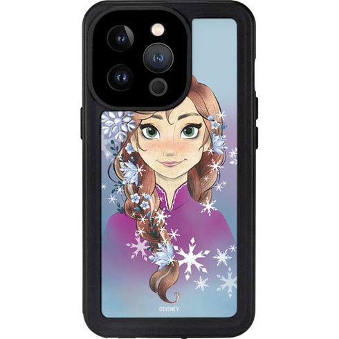 Disney Frozen Anna Portrait iPhone 15 Pro Waterproof Case
