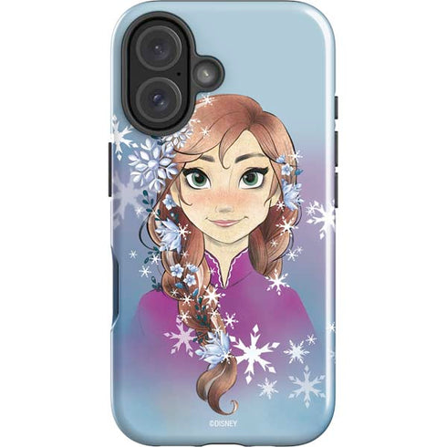 Disney Frozen Anna Portrait iPhone 16 Plus Impact Case