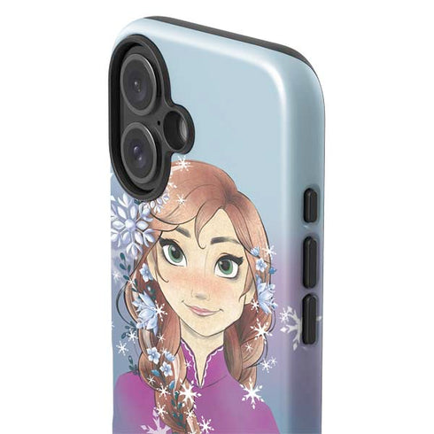 Disney Frozen Anna Portrait iPhone 16 Plus Impact Case