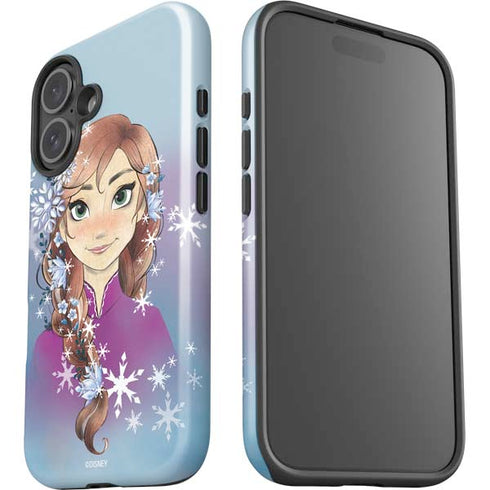 Disney Frozen Anna Portrait iPhone 16 Plus Impact Case