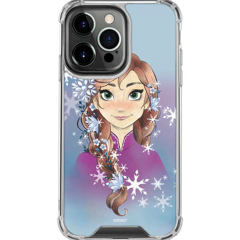 Disney Frozen Anna Portrait iPhone 16 Pro Max Clear Case