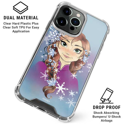 Disney Frozen Anna Portrait iPhone 16 Pro Max Clear Case