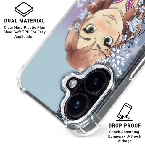 Disney Frozen Anna Portrait iPhone 17 Clear Case
