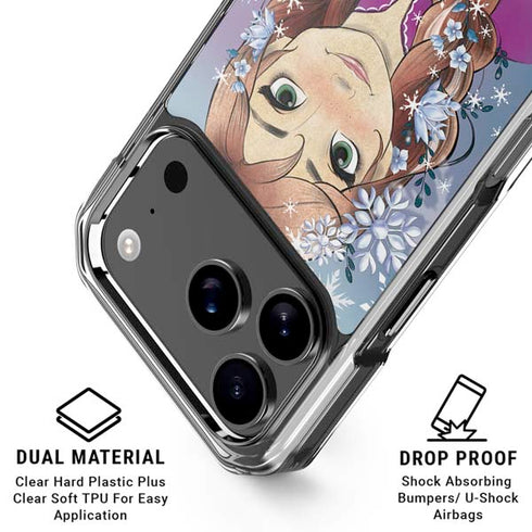 Disney Frozen Anna Portrait iPhone 18 Pro Clear Case