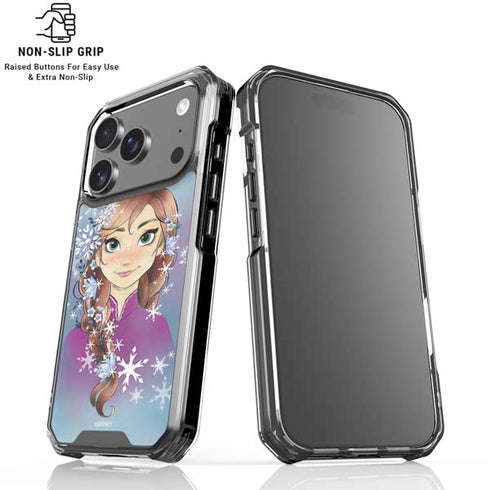 Disney Frozen Anna Portrait iPhone 18 Pro Clear Case