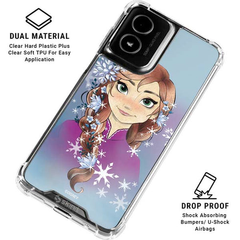 Disney Frozen Anna Portrait Moto G Power 5G (2024) Clear Case