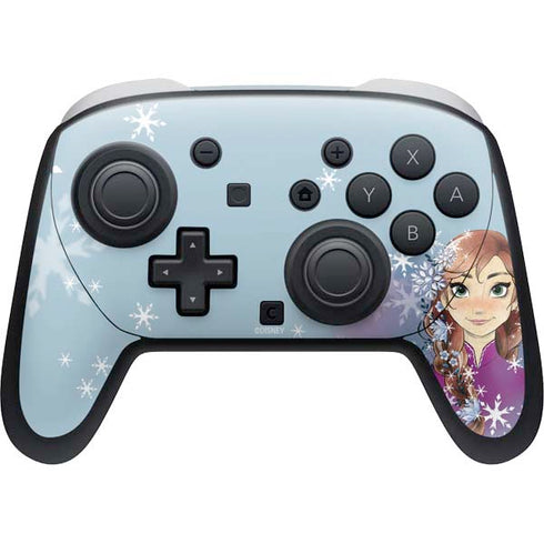 Disney Frozen Anna Portrait Nintendo Switch 2 (2025) Pro Controller Skin