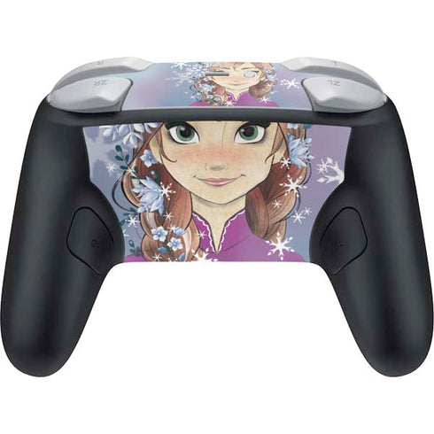 Disney Frozen Anna Portrait Nintendo Switch 2 (2025) Pro Controller Skin