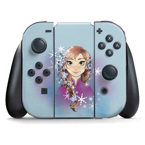 Disney Frozen Anna Portrait Nintendo Switch (2017-2021) Joy-Con Controller Skin