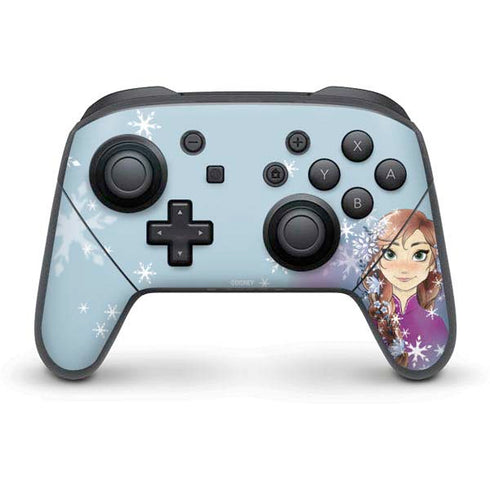 Disney Frozen Anna Portrait Nintendo Switch Pro Controller Skin