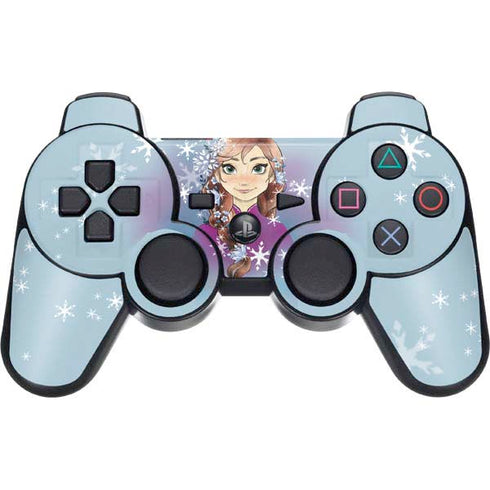 Disney Frozen Anna Portrait PS3 Dual Shock wireless controller Skin