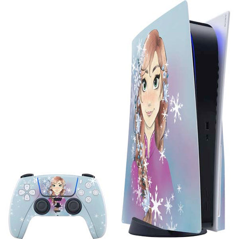 Disney Frozen Anna Portrait PlayStation PS5 Skins