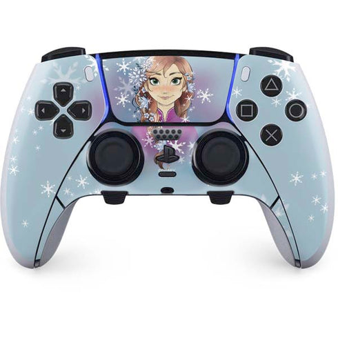 Disney Frozen Anna Portrait PS5 DualSense Edge Pro Controller Skin