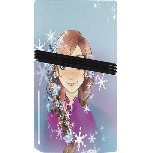 Disney Frozen Anna Portrait PS5 Pro Disk Console Skin