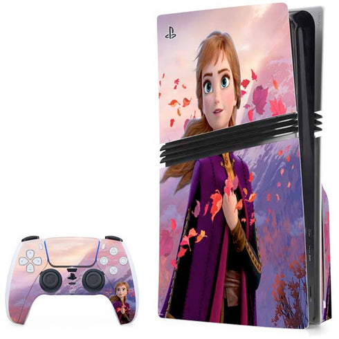 Disney Frozen II Anna PS5 Pro Disk Bundle Skin