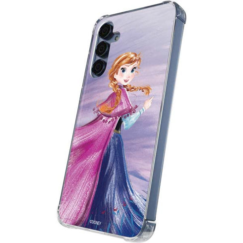 Disney Frozen Anna Sketch Art Galaxy A55 5G Clear Case