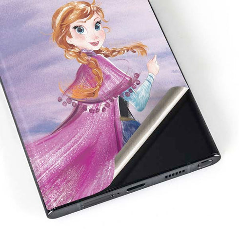 Disney Frozen Anna Sketch Art Galaxy Skins
