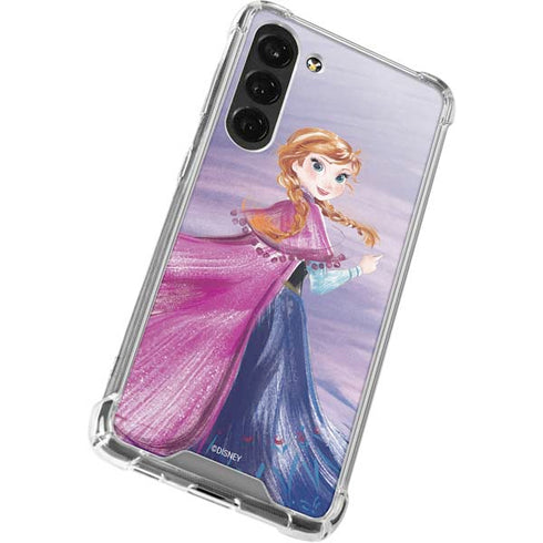 Disney Frozen Anna Sketch Art Galaxy S24 FE Clear Case
