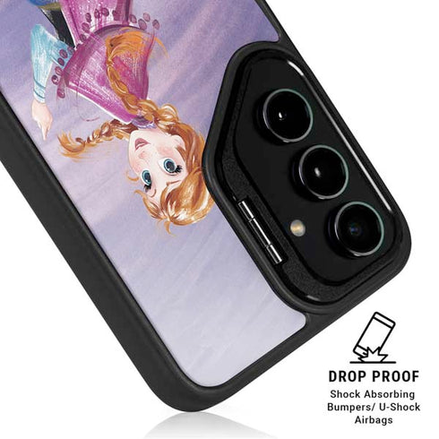 Disney Frozen Anna Sketch Art Galaxy S25 Kickstand Case