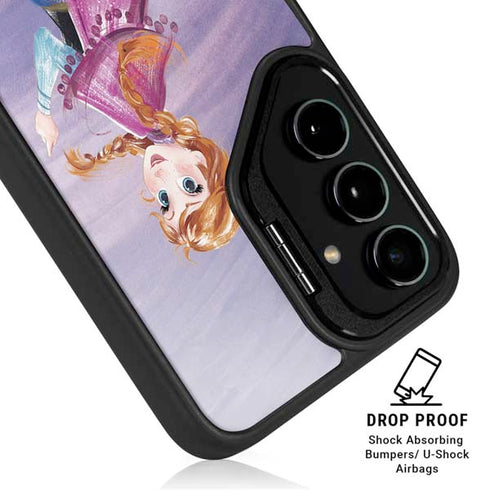 Disney Frozen Anna Sketch Art Galaxy S25 Plus Kickstand Case