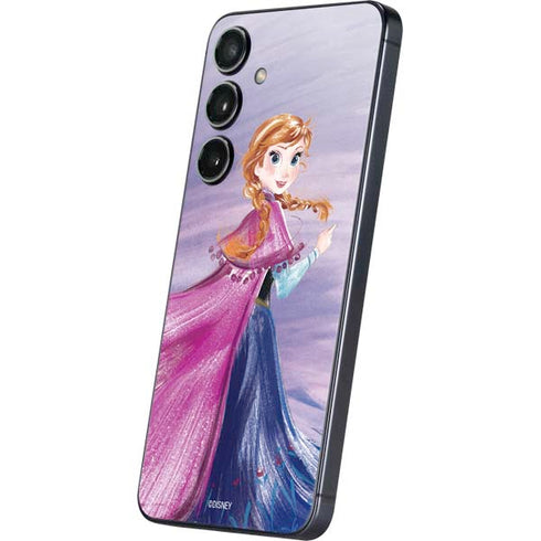 Disney Frozen Anna Sketch Art Galaxy S25 Plus Skin