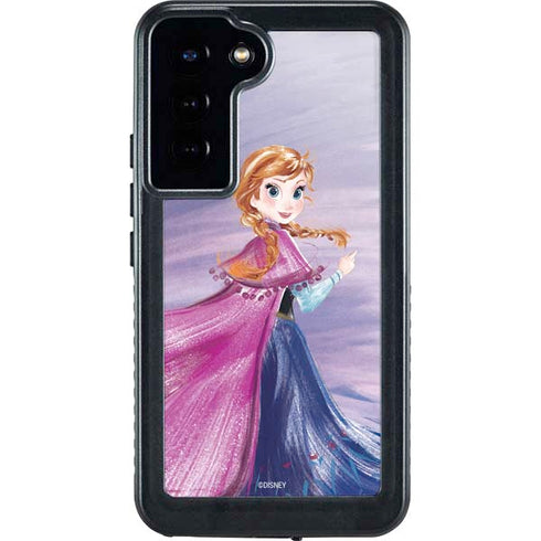Disney Frozen Anna Sketch Art Galaxy S24 Plus Waterproof Case