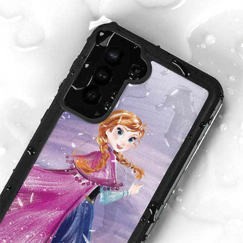 Disney Frozen Anna Sketch Art Galaxy S24 Plus Waterproof Case