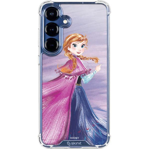 Disney Frozen Anna Sketch Art Galaxy S25 Clear Case