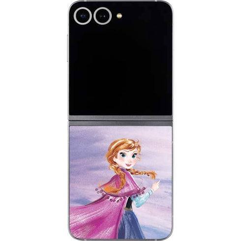 Disney Frozen Anna Sketch Art Galaxy Z Flip6 Skin