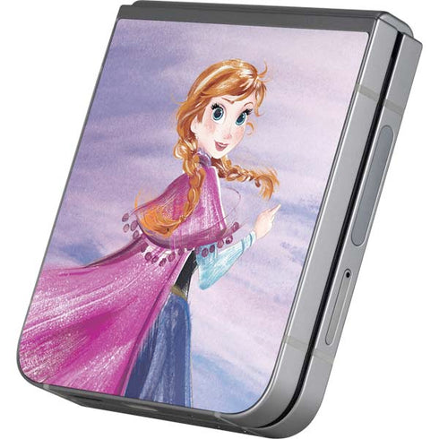 Disney Frozen Anna Sketch Art Galaxy Z Flip6 Skin