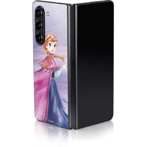 Disney Frozen Anna Sketch Art Galaxy Z Fold5 5G Skin