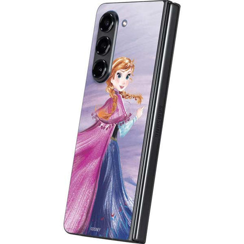 Disney Frozen Anna Sketch Art Galaxy Z Fold5 5G Skin