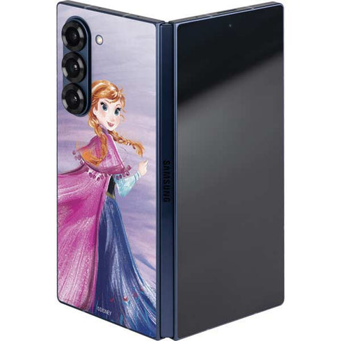 Disney Frozen Anna Sketch Art Galaxy Z Fold6 Skin
