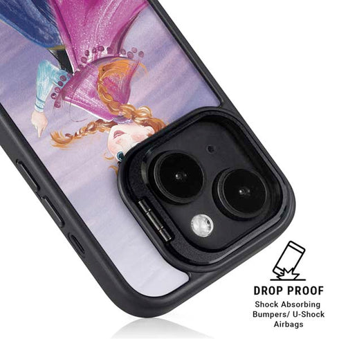 Disney Frozen Anna Sketch Art iPhone 15 Kickstand Case