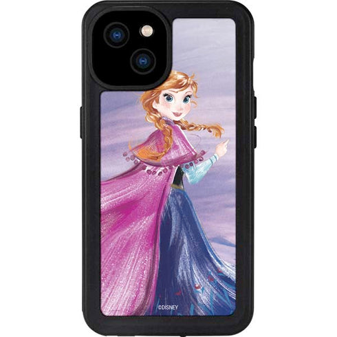 Disney Frozen Anna Sketch Art iPhone 15 Plus Waterproof Case