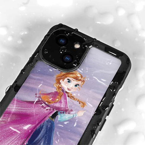 Disney Frozen Anna Sketch Art iPhone 15 Plus Waterproof Case