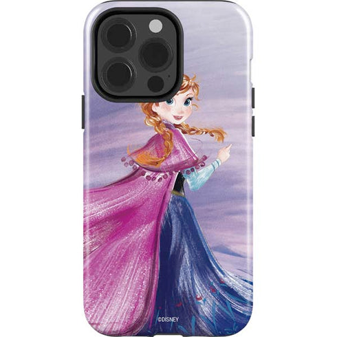 Disney Frozen Anna Sketch Art iPhone 15 Pro Impact Case