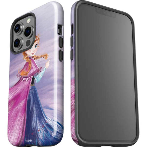 Disney Frozen Anna Sketch Art iPhone 15 Pro Impact Case