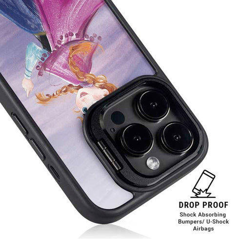 Disney Frozen Anna Sketch Art iPhone 15 Pro Kickstand Case