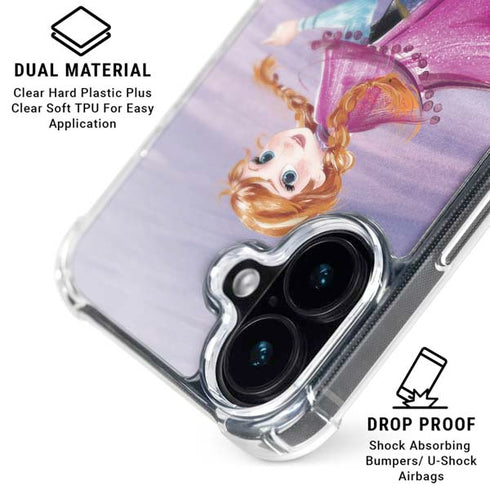 Disney Frozen Anna Sketch Art iPhone 16 MagSafe Case