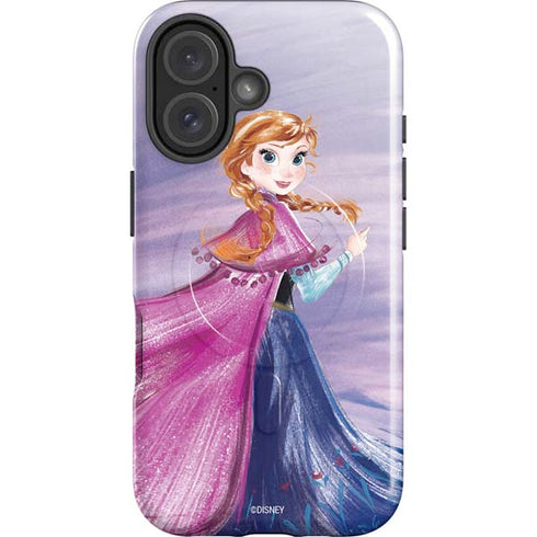 Disney Frozen Anna Sketch Art iPhone 16 Magsafe Impact Case