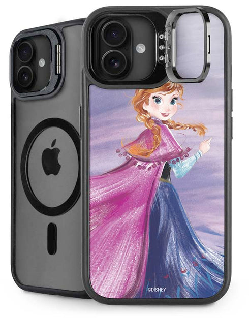 Disney Frozen Anna Sketch Art iPhone 16 Plus Kickstand Case