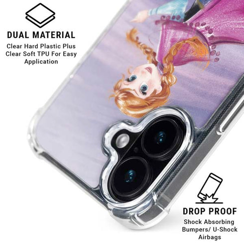 Disney Frozen Anna Sketch Art iPhone 16 Plus MagSafe Case
