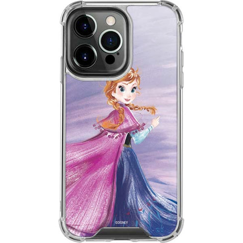 Disney Frozen Anna Sketch Art iPhone 16 Pro Clear Case