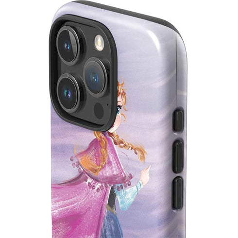 Disney Frozen Anna Sketch Art iPhone 16 Pro Impact Case
