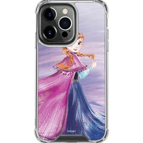 Disney Frozen Anna Sketch Art iPhone 16 Pro Max Clear Case