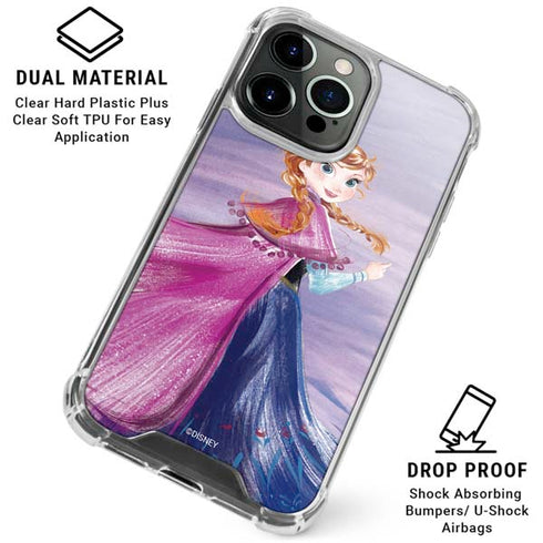 Disney Frozen Anna Sketch Art iPhone 16 Pro Max Clear Case