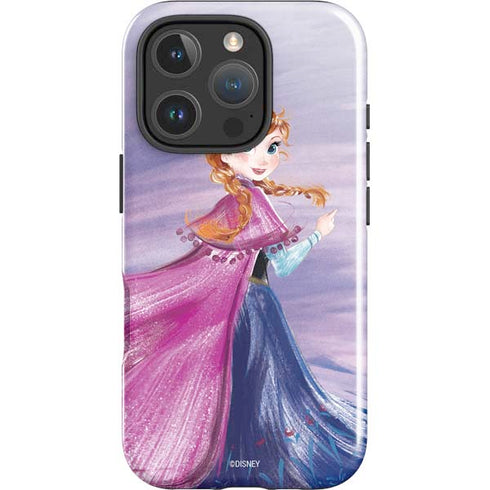 Disney Frozen Anna Sketch Art iPhone 16 Pro Max Impact Case