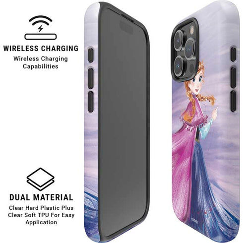 Disney Frozen Anna Sketch Art iPhone 16 Pro Max Magsafe Impact Case