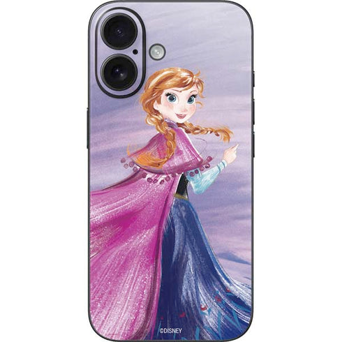 Disney Frozen Anna Sketch Art iPhone 16 Skin